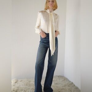 Frame 1978 wide leg jeans in Celeste size 26